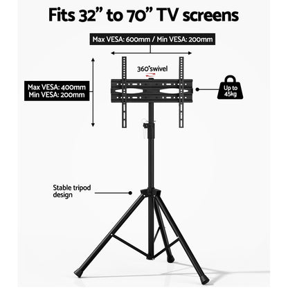 Tv Stand Mount Bracket (32"-70") Tripod Floor Shelf