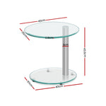 Round Tempered Glass Coffee Table (45Cm)