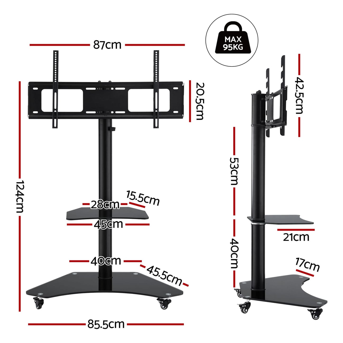 Tv Stand Adjustable Height king