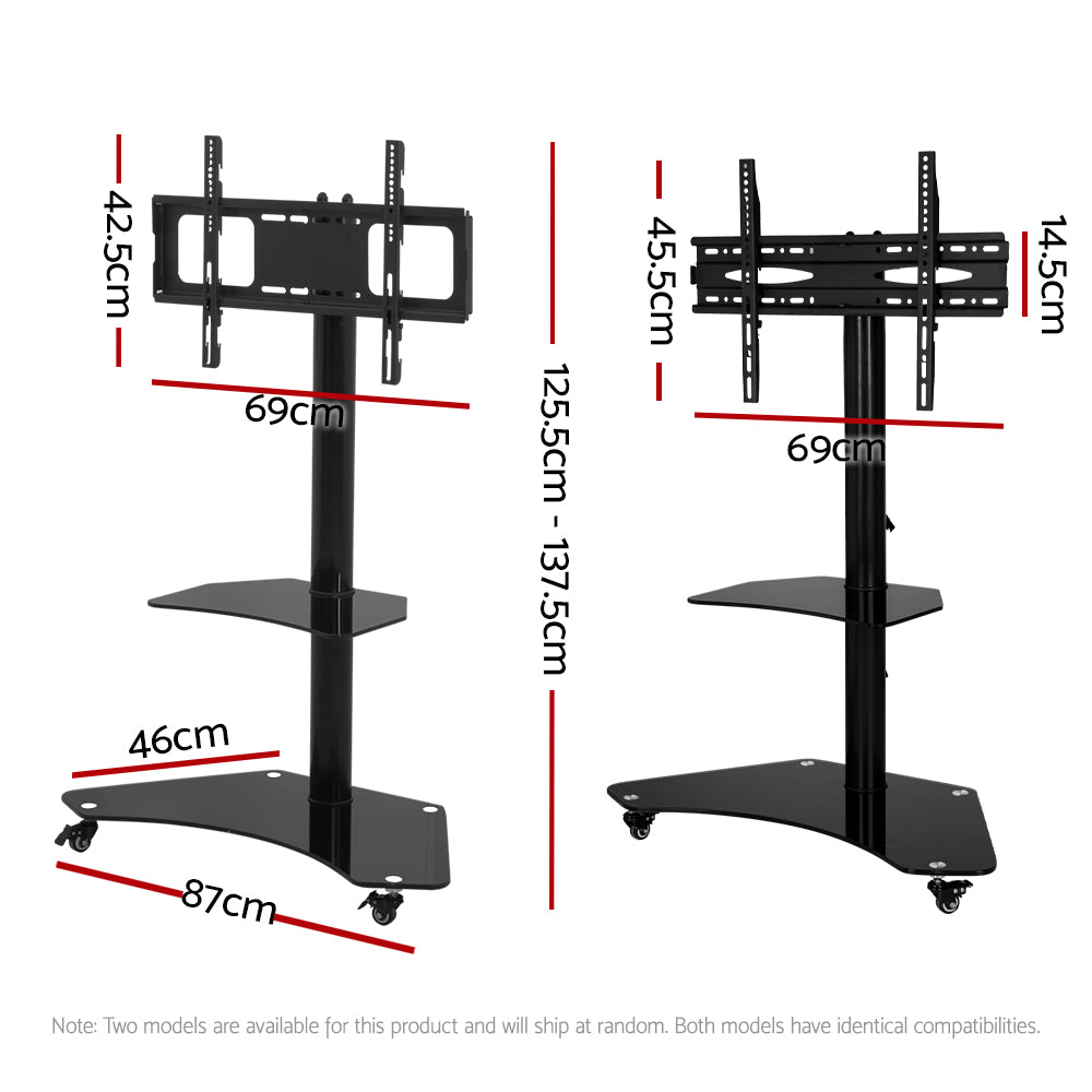 Mobile Tv Stand (32"-70") Mount Bracket Portable Trolley Cart