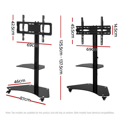 Mobile Tv Stand (32"-70") Mount Bracket Portable Trolley Cart