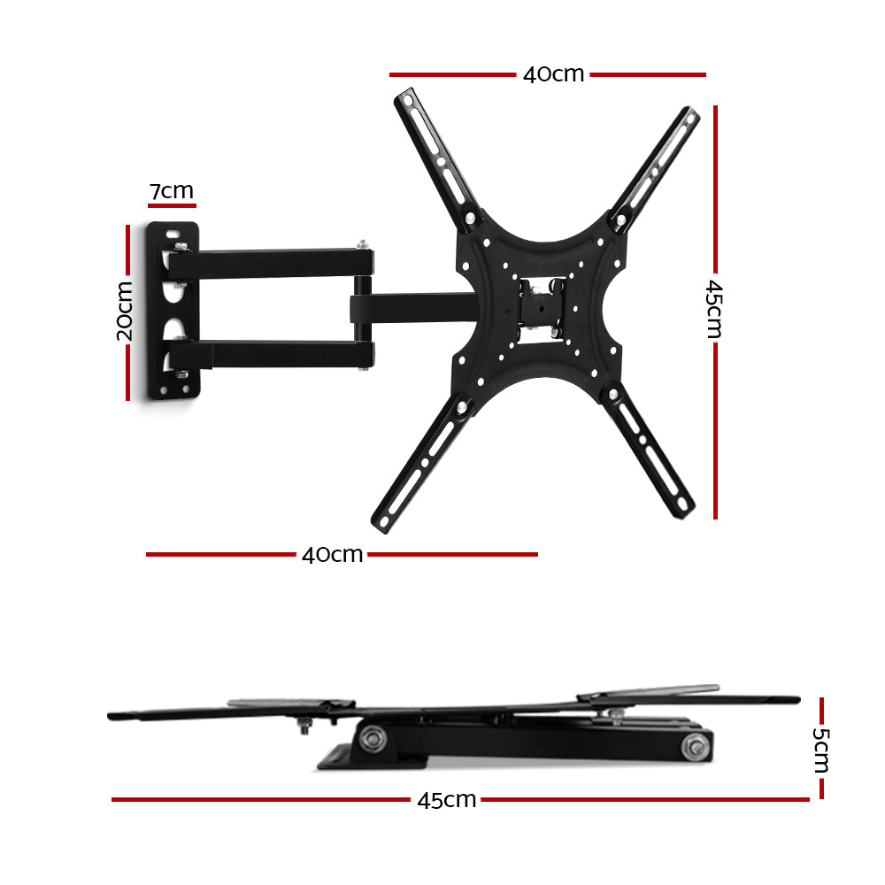 Full Motion Tv Wall Mount Bracket (24"-50") Strong Arms