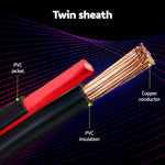 10m Twin Core Electrical Cable - 2.5mm Car Extension