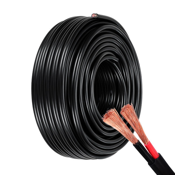  8B&S 30M Twin Core Wire Electrical Cable Extension Car 450V 2 Sheath