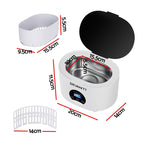 600Ml Ultrasonic Cleaner Timer Jewellery Glasses Cleaning Machine Degas