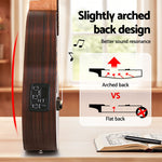 30 Inch EQ Ukulele 18 Frets Acoustic Electric Guitar for Beginners