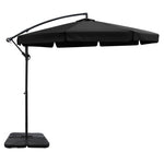 3M Outdoor Umbrella W/Base Cantilever Garden Beach Patio