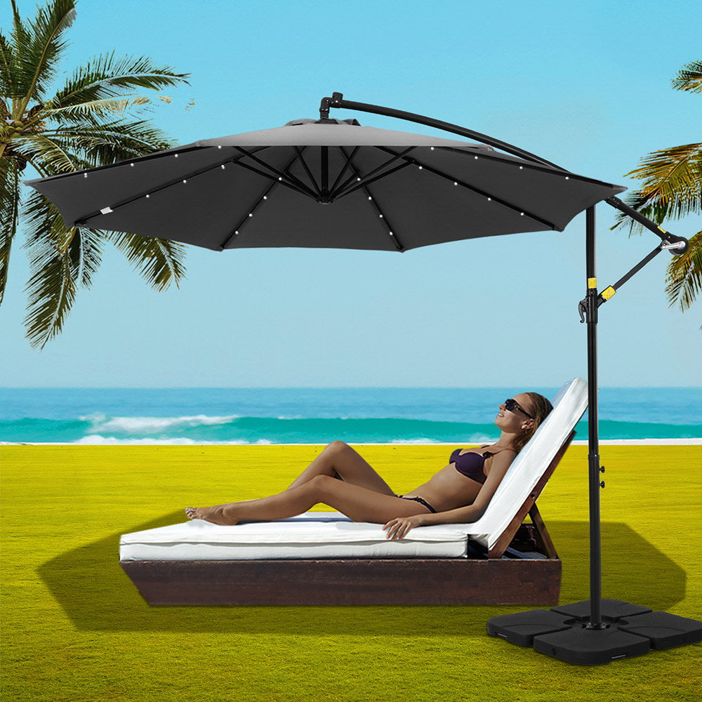 3M Outdoor Cantilever Umbrella with LED Base