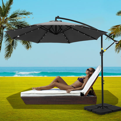 3M Outdoor Cantilever Umbrella with LED Base