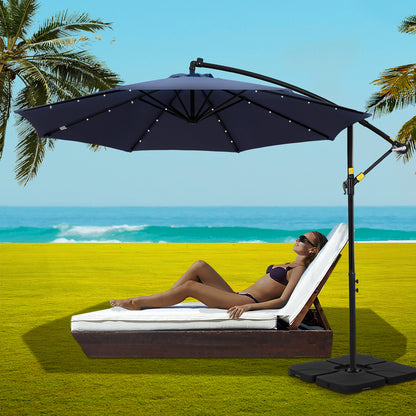 3M Outdoor Cantilever Umbrella with LED Base