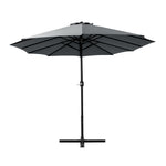 Outdoor Umbrella Twin Umbrellas Beach Stand Garden Base Sun Patio 4.57M