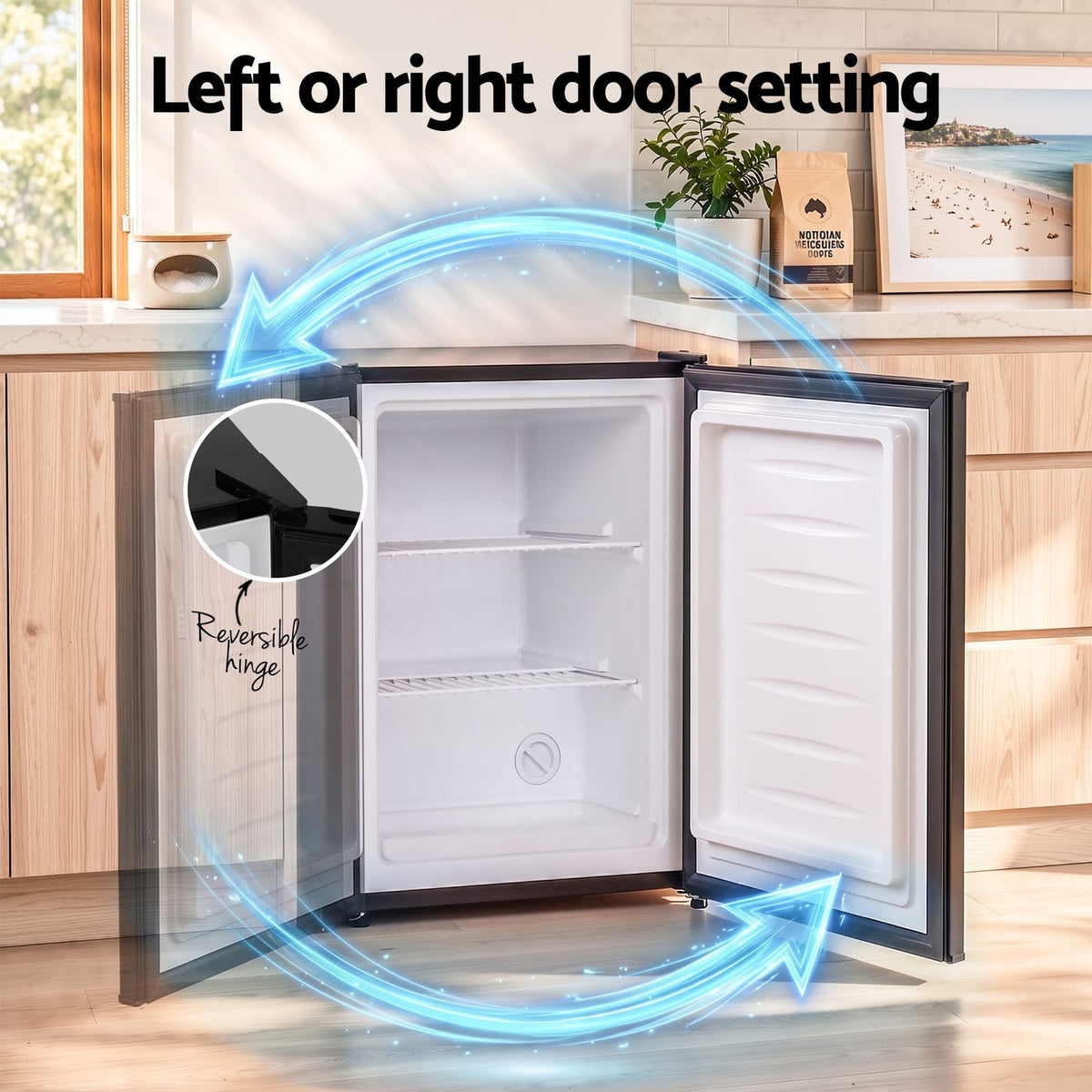 Upright Freezer 42L Black 45x45x62cm