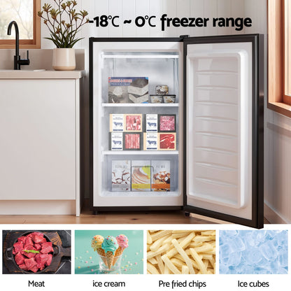 Upright Freezer 81L Black 50.5x52.5x83cm