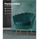 Armchair Velvet Green Callista