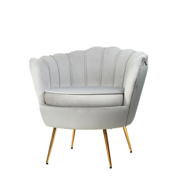  Armchair Velvet Grey Callista