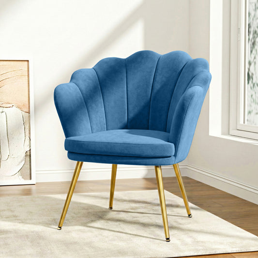 Artiss Armchair Velvet Blue Callista