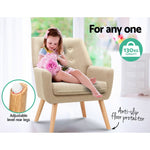 Armchair Linen Fabric Anne Beige