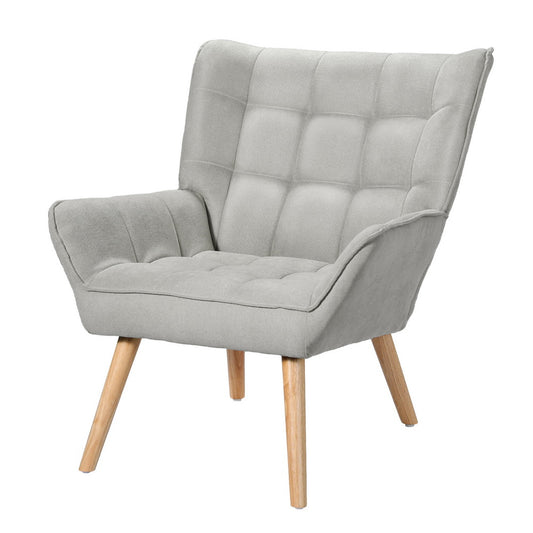 Armchair Lounge Chair Accent Chairs Sofa Linen Fabric Cushion Seat