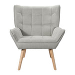Armchair Lounge Chair Accent Chairs Sofa Linen Fabric Cushion Seat
