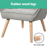 Armchair Lounge Chair Accent Chairs Sofa Linen Fabric Cushion Seat