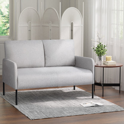 Artiss Armchair Accent Chair Pillow Fabric Grey
