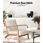 Armchair Fabric Beige Olive