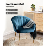 Stylish eye catching Velvet Sofa Couch Armchair-GY/ G/B/P