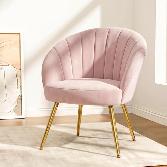 Artiss Armchair Velvet Grey Eloise