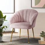 Stylish eye catching Velvet Sofa Couch Armchair-GY/ G/B/P