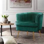 Soft velvet fabric Armchair Lounge Accent Chair Armchairs-GY/G/NA/P