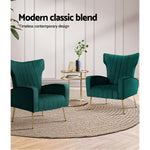 Beautiful Armchairs Chair Velvet Sofa Grey Seat-GY/G/NA/P
