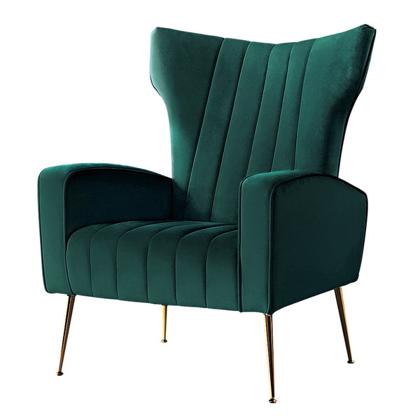  Armchair Green Velvet Kate