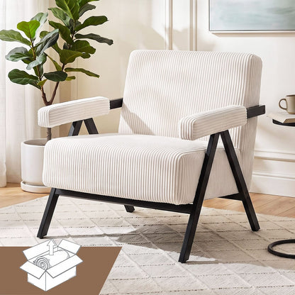 Compressed Armchair White Velvet 74x81x73cm