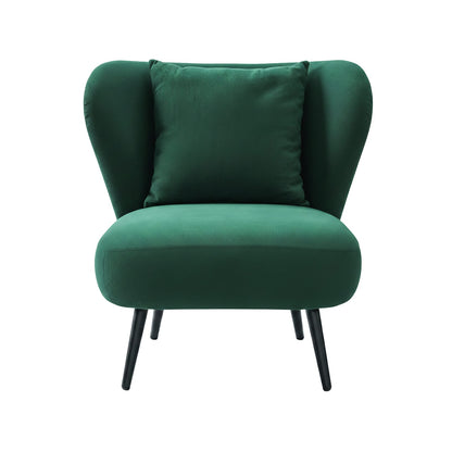 Velvet Accent Chair Green 75x71x75cm