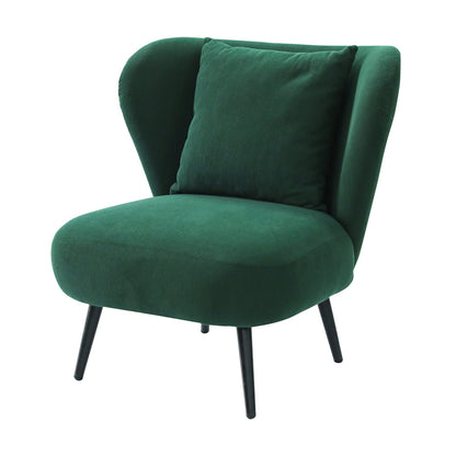 Velvet Accent Chair Green 75x71x75cm