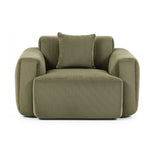 Green Corduroy Armchair No Assembly | HomeAndLiving
