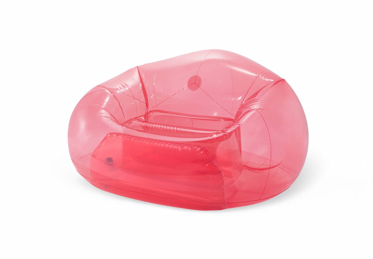 Pink Inflatable Arm Chair Compact 35x31x13cm