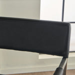 Rocklin Steel & Bonded Leather Director chair Armchair in Black