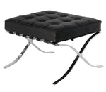 Black Barcelona Ottoman - Classic Version - Replica