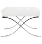 White Barcelona Ottoman - Classic Version - Replica