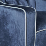 Lara Two Tone Tufted Cobalt New Velvet Club Armchair