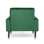 Lewisham Emerald Tufted Velvet Armchair