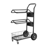 Heavy Duty Two Tier Wheeled Saddle Rack