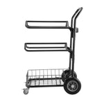 Heavy Duty Two Tier Wheeled Saddle Rack