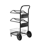 Heavy Duty Two Tier Wheeled Saddle Rack