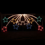 Led Animated 10 Stars Motif Rope Light for Christmas 2.2m