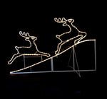 Animated Running up Reindeer Rope Light for Christmas Decoration