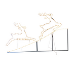 Animated Running up Reindeer Rope Light for Christmas Decoration