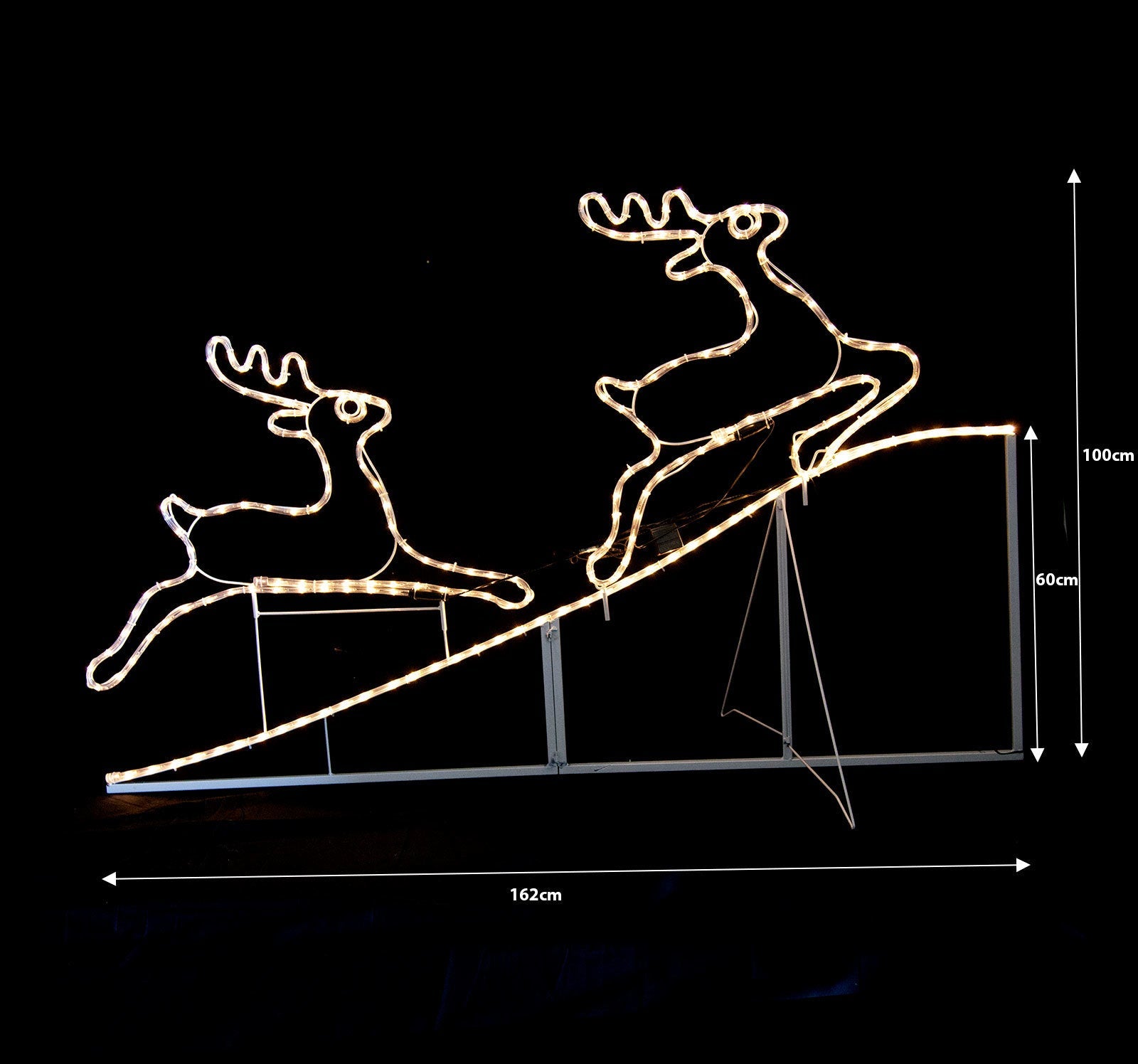 Animated Running up Reindeer Rope Light for Christmas Decoration