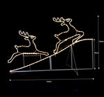Animated Running up Reindeer Rope Light for Christmas Decoration